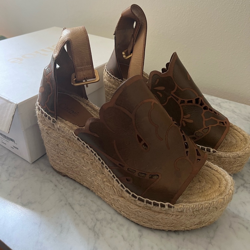 Chloe espadrilles like new